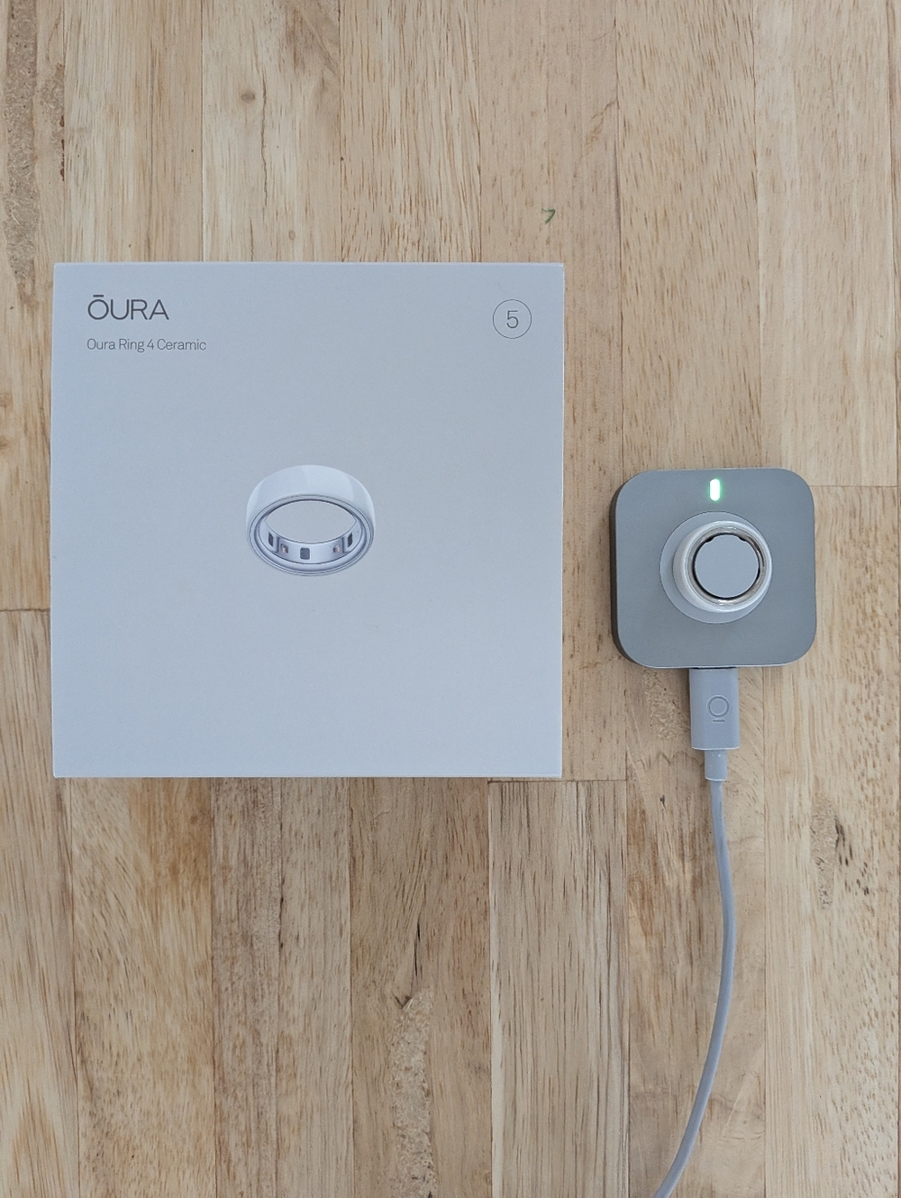 Oura Gen 4 Ceramic Cloud / Blanc Nuage Size 5 - Picture 4 of 4